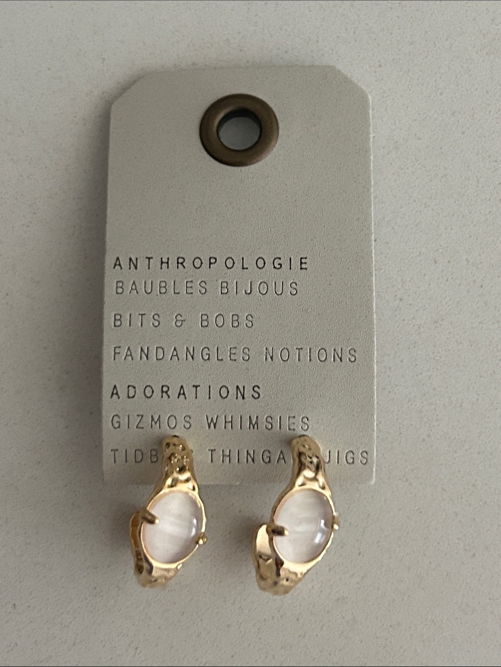 Anthropologie 14k Gold  Earrings